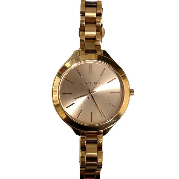 Michael Kors Slim Runway Collection Watch Rose Gold Stainless Steel MK-3211 - Picture 5 of 8